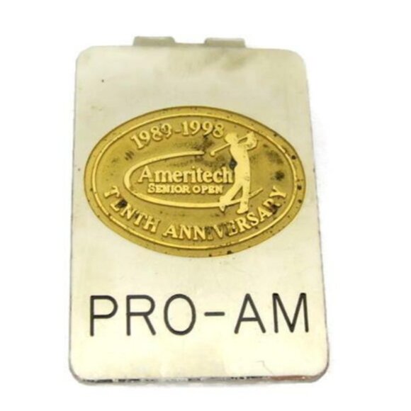 Money Clip Ameritech Senior Open Tenth Anniversary 1989-1998 PRO-AM - Picture 2 of 9